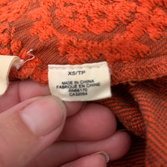 ANTHROPOLOGIE ORANGE JACQUARD JACKET/BLAZER - Picture 10 of 11